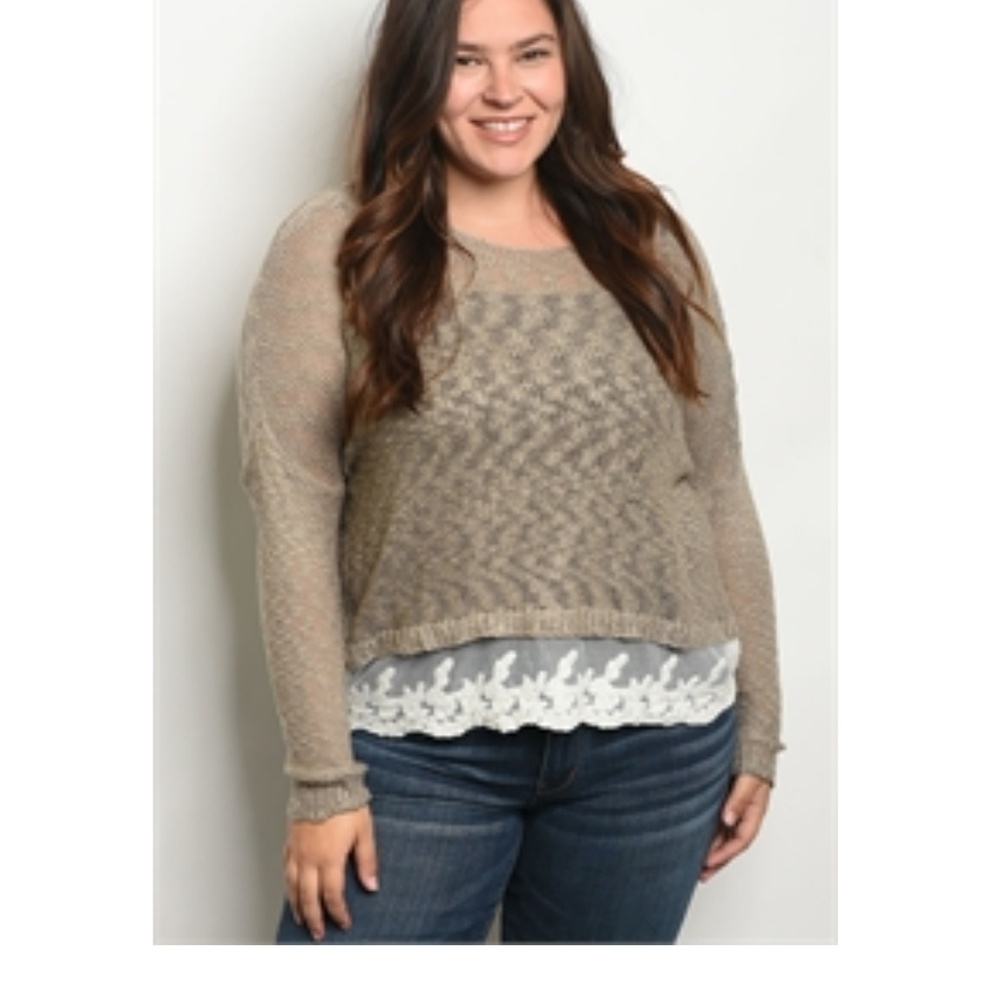 Ladies plus size sweater